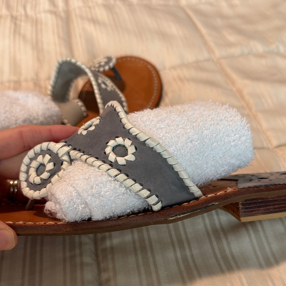 Jack Rogers Gray and Tan Sandals - Picture 5 of 6
